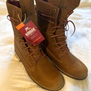 Kodiak Women's Cloverdale Tan Plaid Waterproof Boot, Womens 10, 42